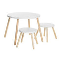 Table and Chair Set White F873083