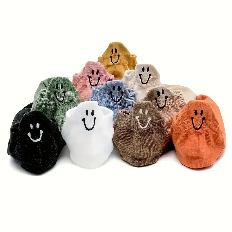 10 Pairs Cotton Low Top Socks T7824