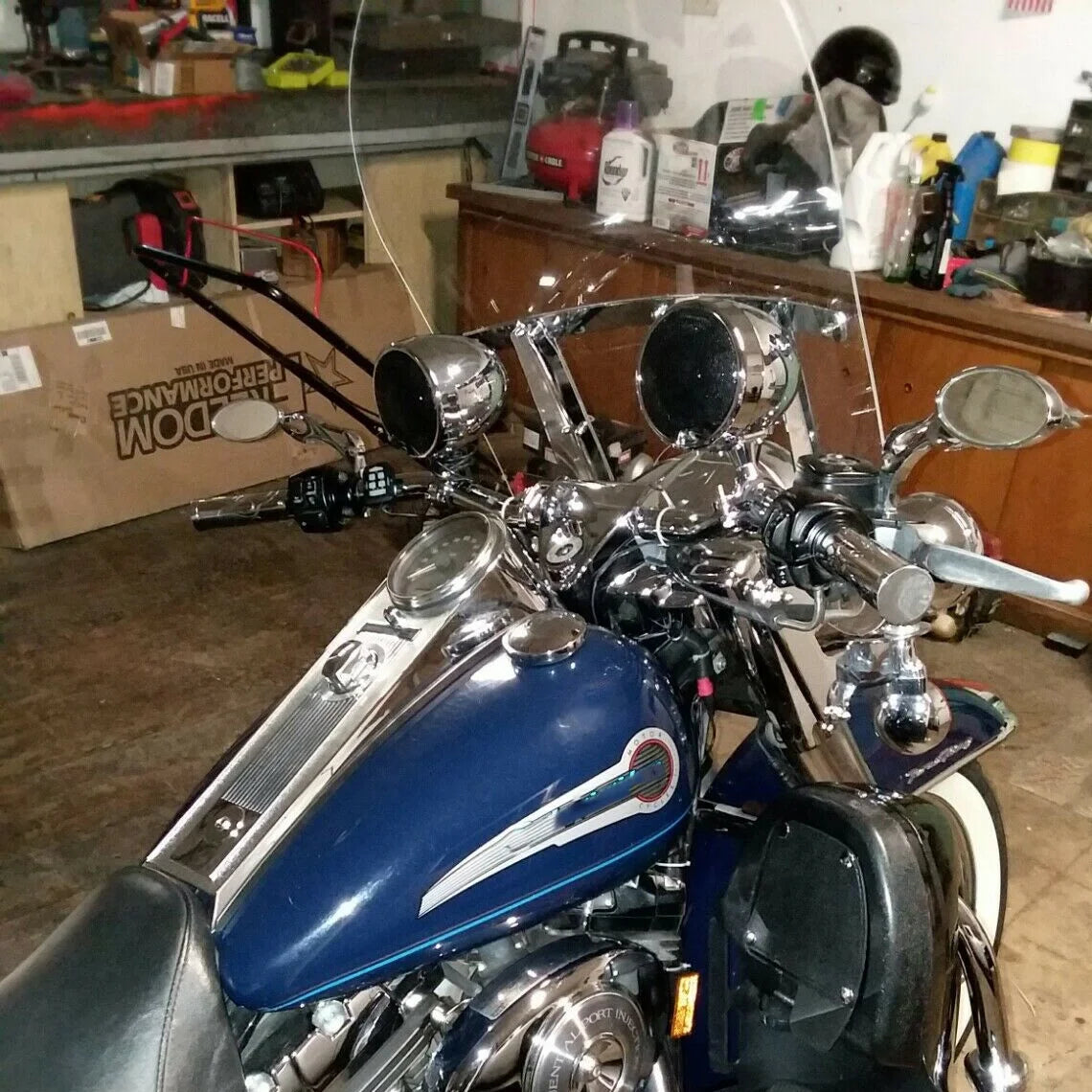 Clear Detachable Windshield Windscreen 28 Inch with Bracket Mounting K260501