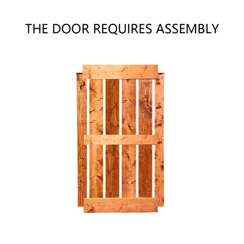 Sage Green Double Barn Door with Hardware Kit V8560