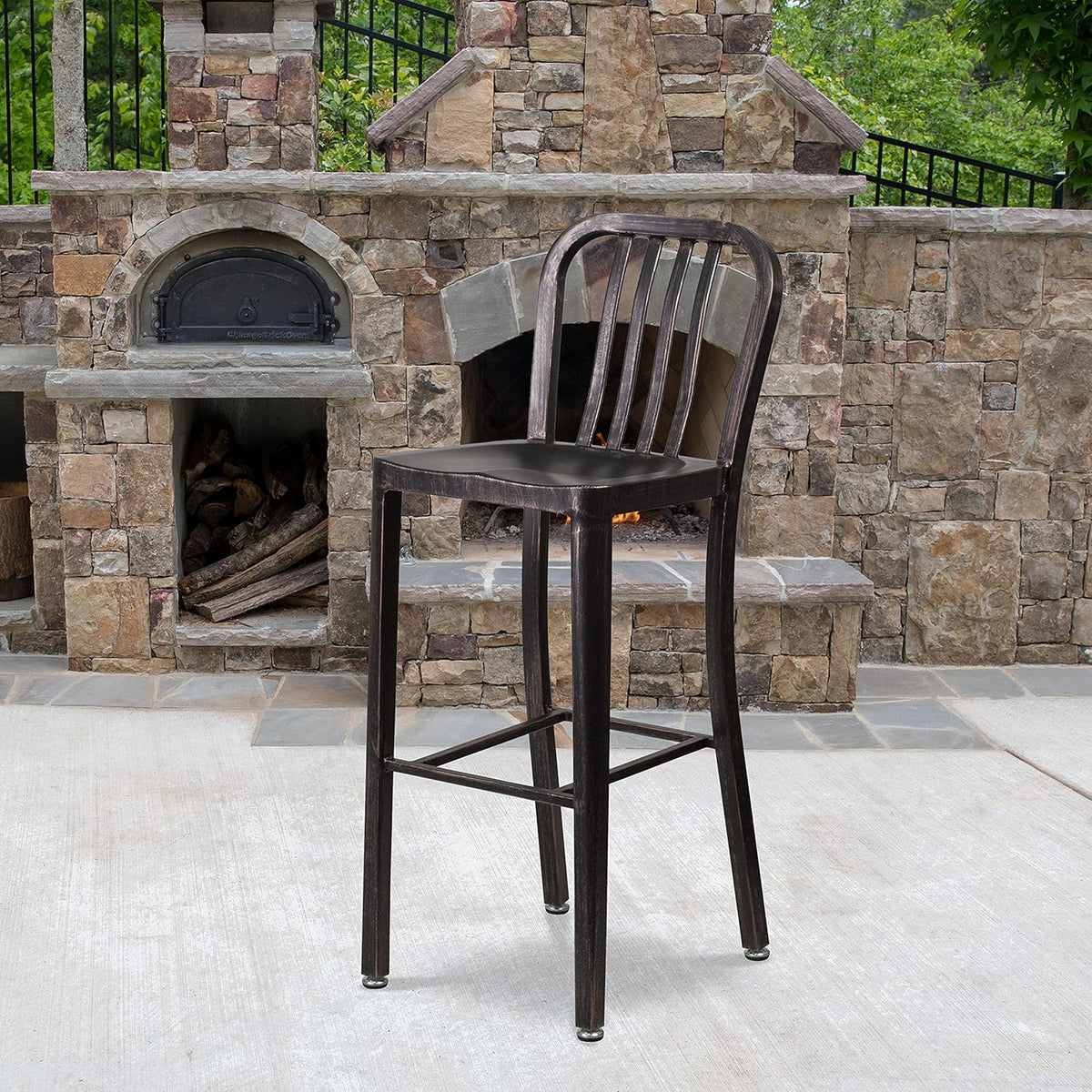 Yellow Metal Barstool P219