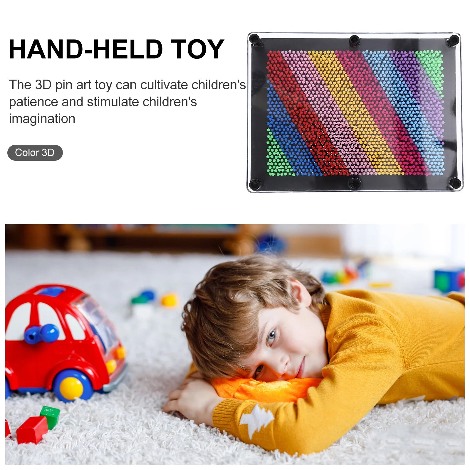 3D Pin Art Toy Sensory Toys for Kids 8-12 Plastic Child P308