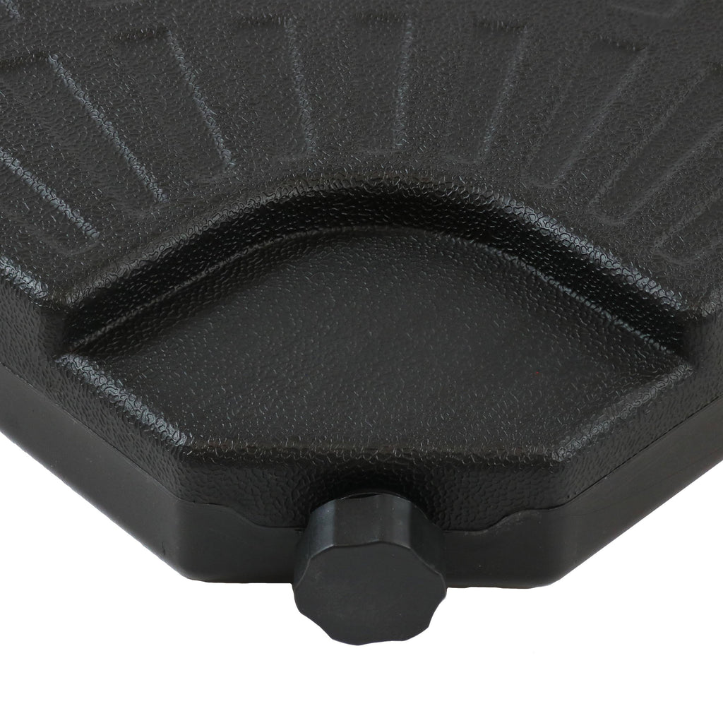 Black Cantilever Patio Umbrella Base Plate 4 Pk D4203