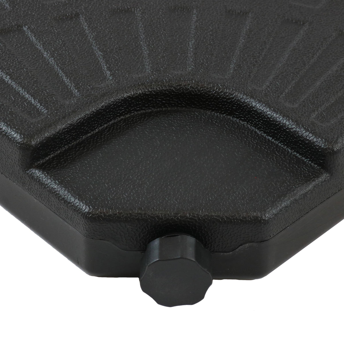 Black Cantilever Patio Umbrella Base Plate 4 Pk D4203