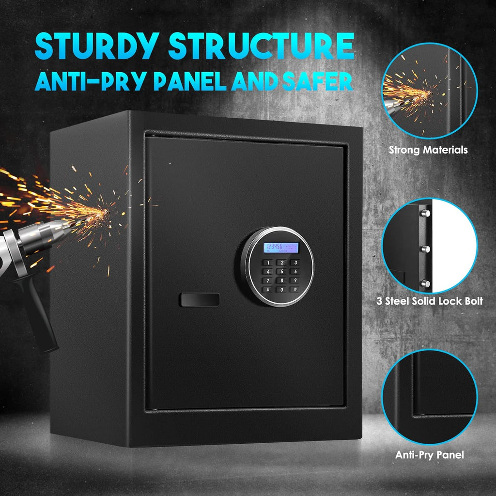 1.72 Cub Fireproof Waterproof Combination Lock Safe Box with Keypad V308