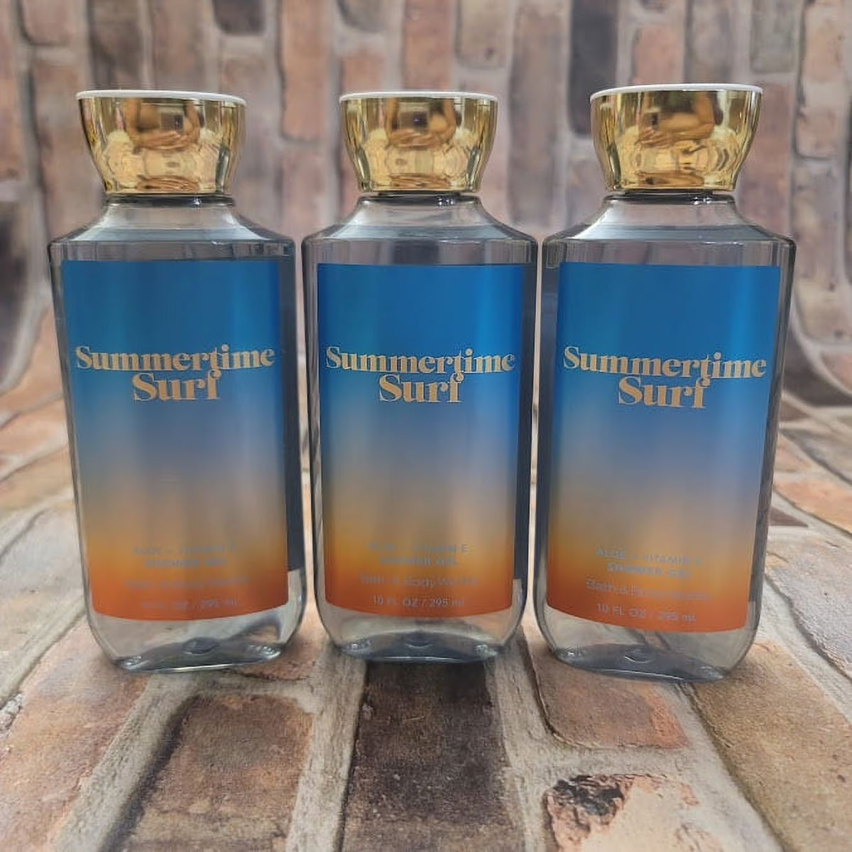 Summertime Surf Aloe + Vitamin E Shower Gel 10 fl. oz. Set of 3 W22878
