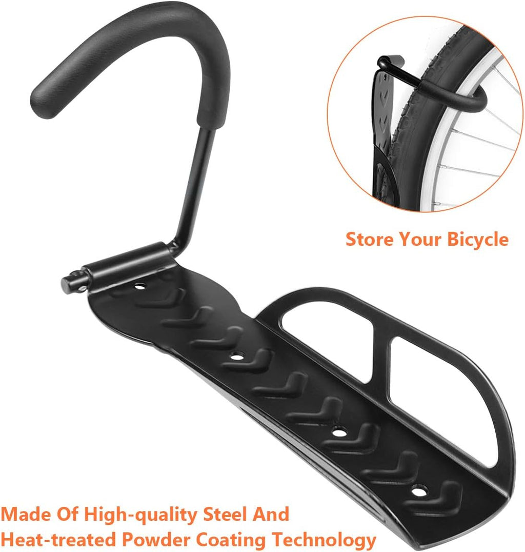 4 PCS Vertical Bike Hook Wall Mount Storage Rack J53880