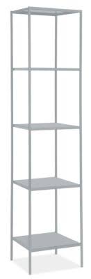 Slim Bookcase 15d 15W 72H in Silver Grey P730542