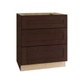 Plywood Shaker 3 Drawer Base Kitchen Cabinet Soft Close Drawers Y925