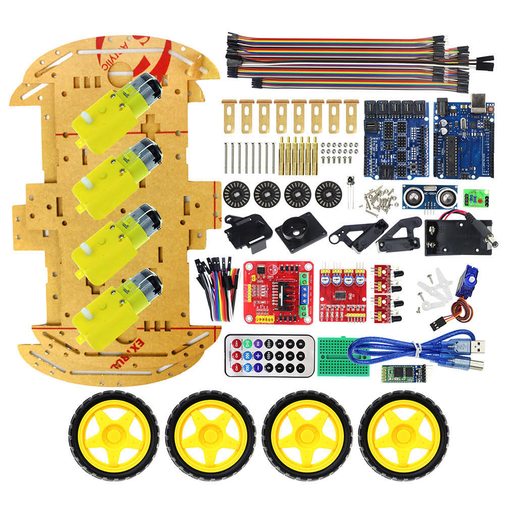 4WD Uno R3 Starter DIY Chassis Car Kit E50635