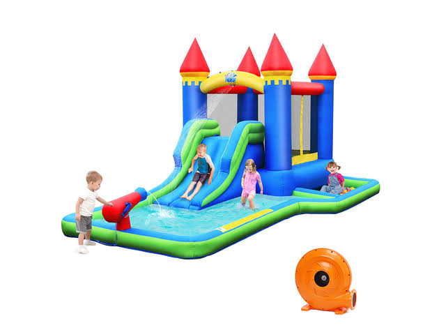 Inflatable Bounce House with Slide and Ballpit C36002