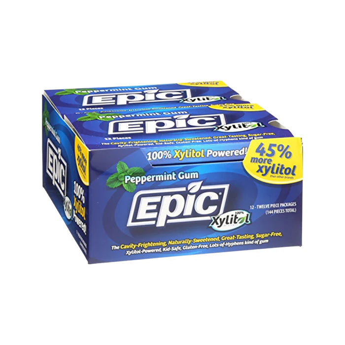 Peppermint Xylitol Dental Gum 12 Pk B1466