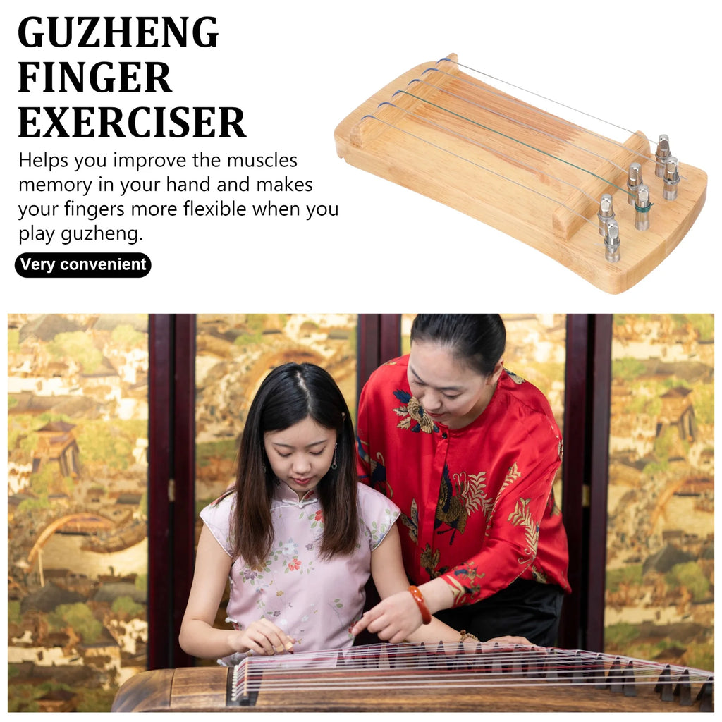 Solid Wood Mini Guzheng Finger Trainer T657973