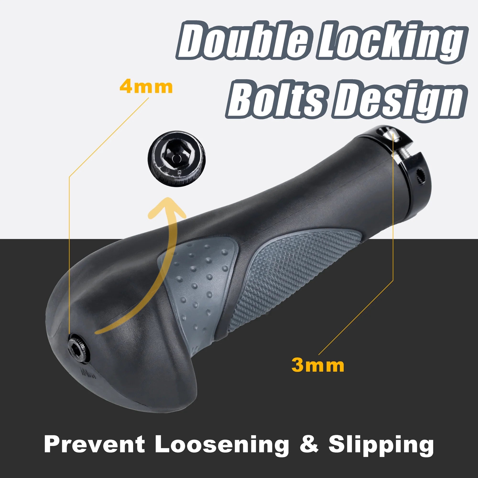 Ergonomic Anti-Slip Handlebar Grips D295