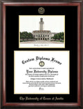 Gold Embossed Diploma Frame with Campus Images Lithograph L6248