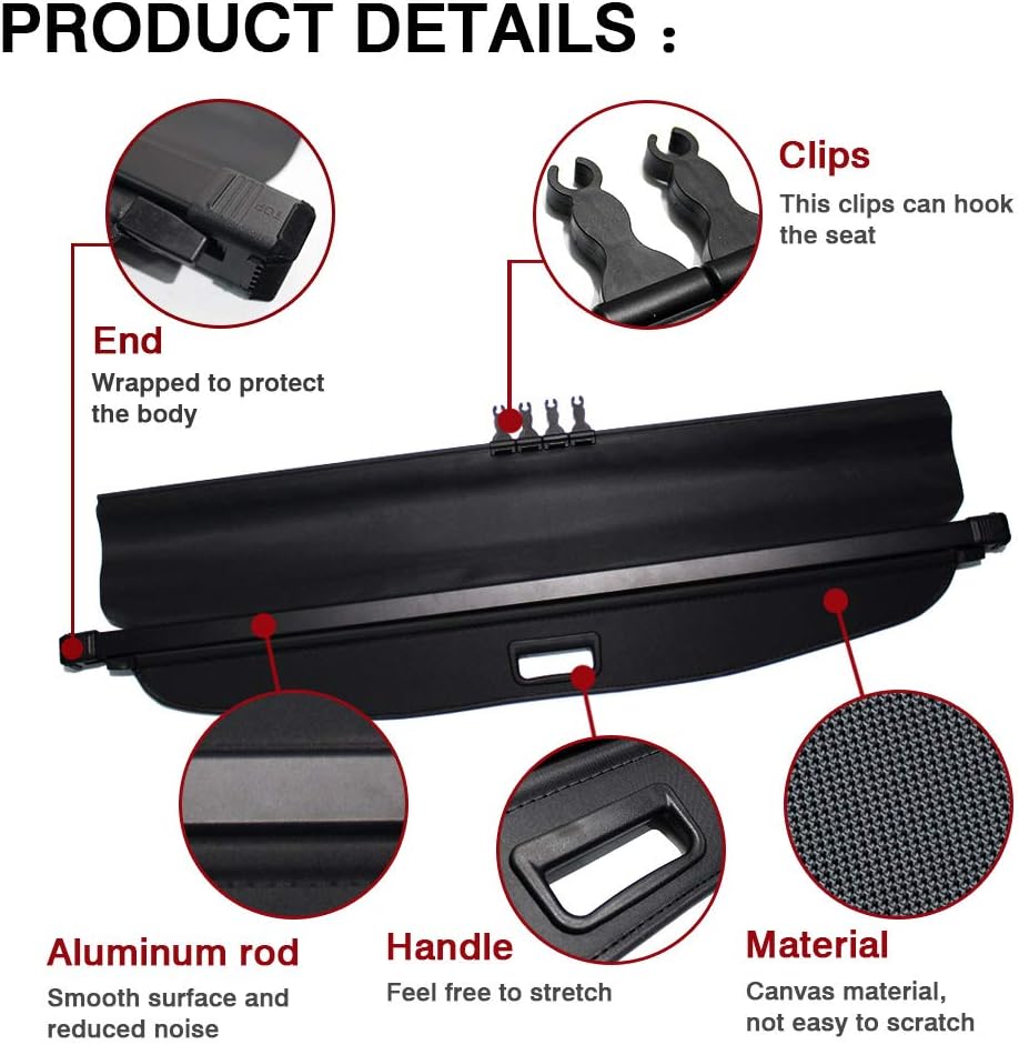 Cargo Cover Black Pack of 2 J33267