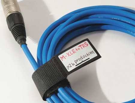 Yellow Hook-and-Loop Cable Tie, 6 In, Pack of 10 F985735