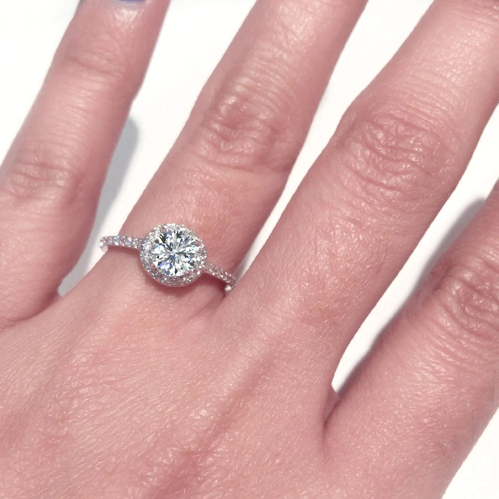 14K Gold Diamond Engagement Ring 1.15 Carat Total Weight K4475