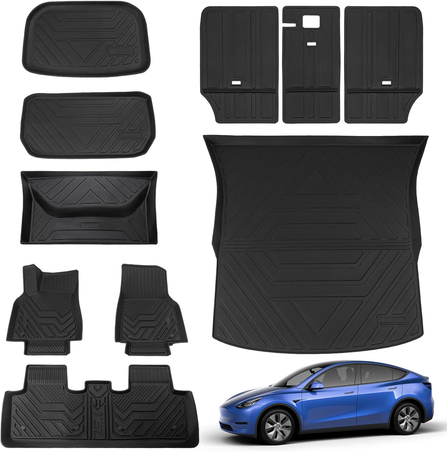 Tesla Model Y Trunk Mat Cargo Liner (A Set of Four) T325080