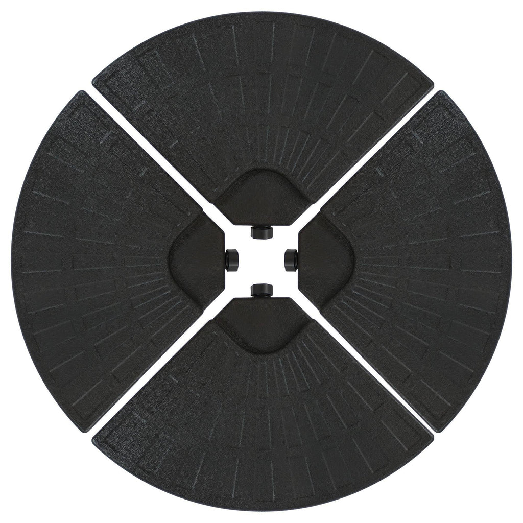 Black Cantilever Patio Umbrella Base Plate 4 Pk D4203