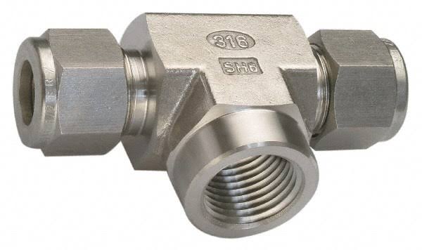 Stainless Steel Compression Tube Female Branch Tee T593