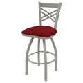 Swivel Bar Stool, Anodized Nickel, Axis Paprika Y706
