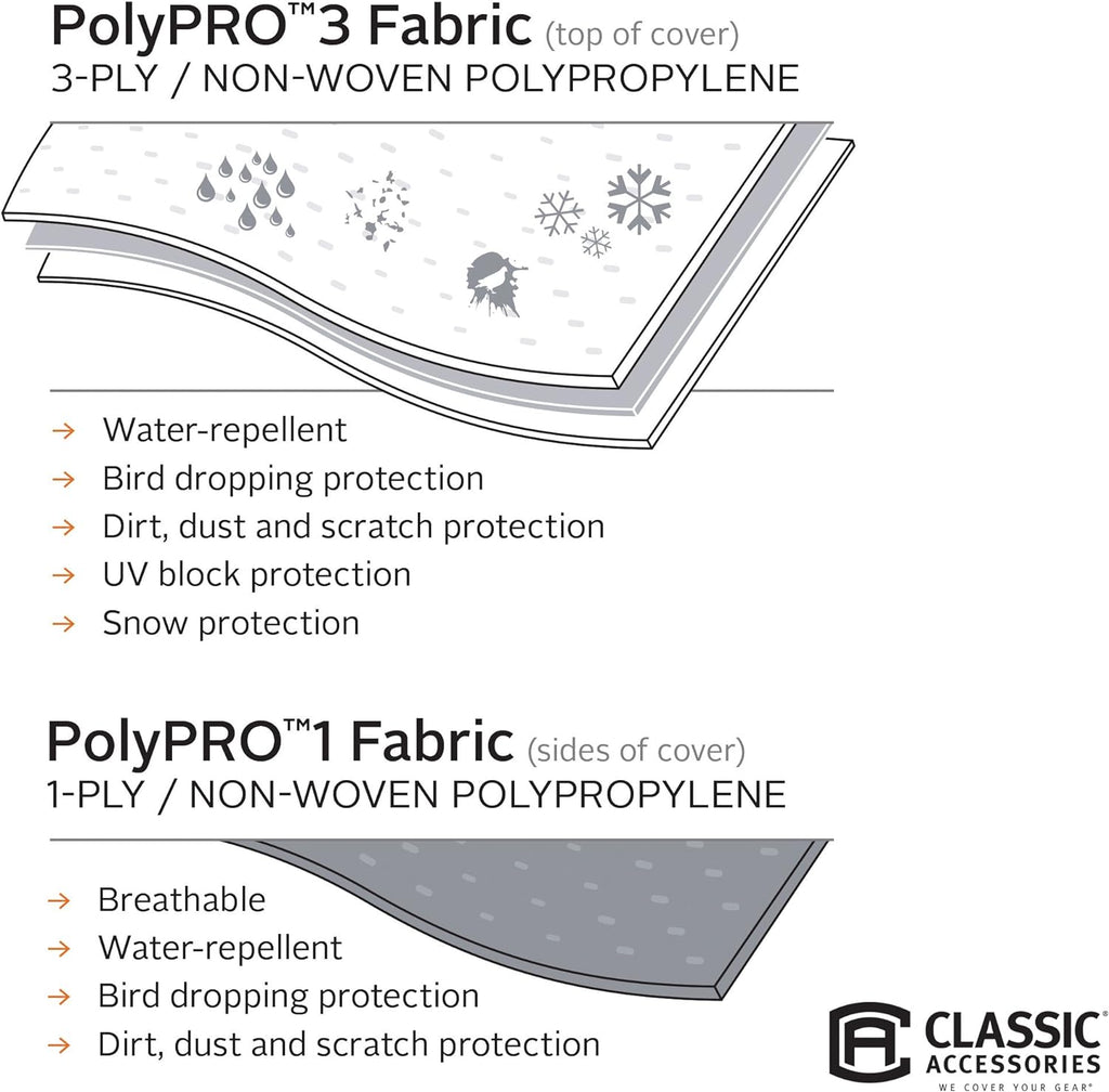 Teardrop Trailer Cover, Fits 12' - 15'L, 7'W R920