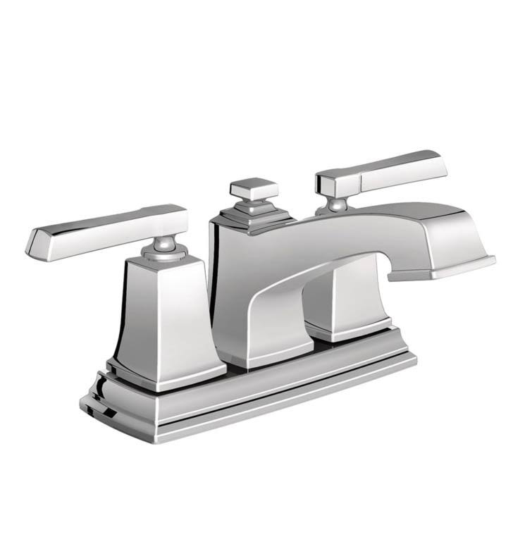 Spot Resist Brushed Nickel Two-Handle Bathroom Faucet N122