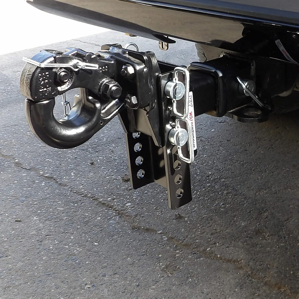 Pintle Hook Drop Ball Mount, Fits 2-1/2" Hitch H302