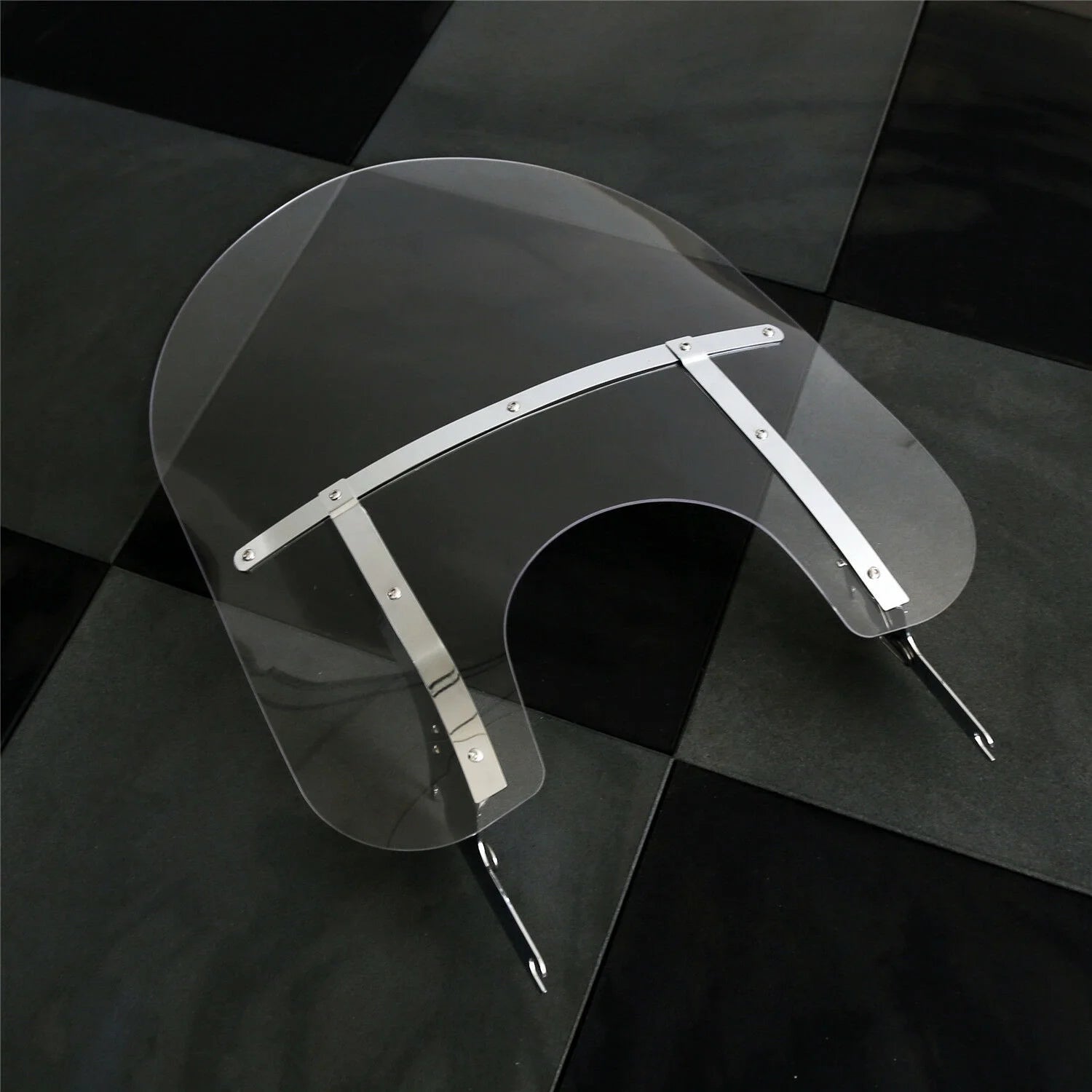 Clear Detachable Windshield Windscreen 28 Inch with Bracket Mounting K260501