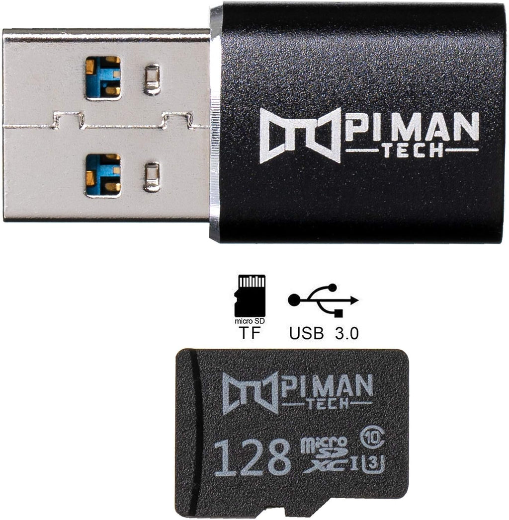 128 GB MicroSD Card and USB 3.0 Adapter Y2498