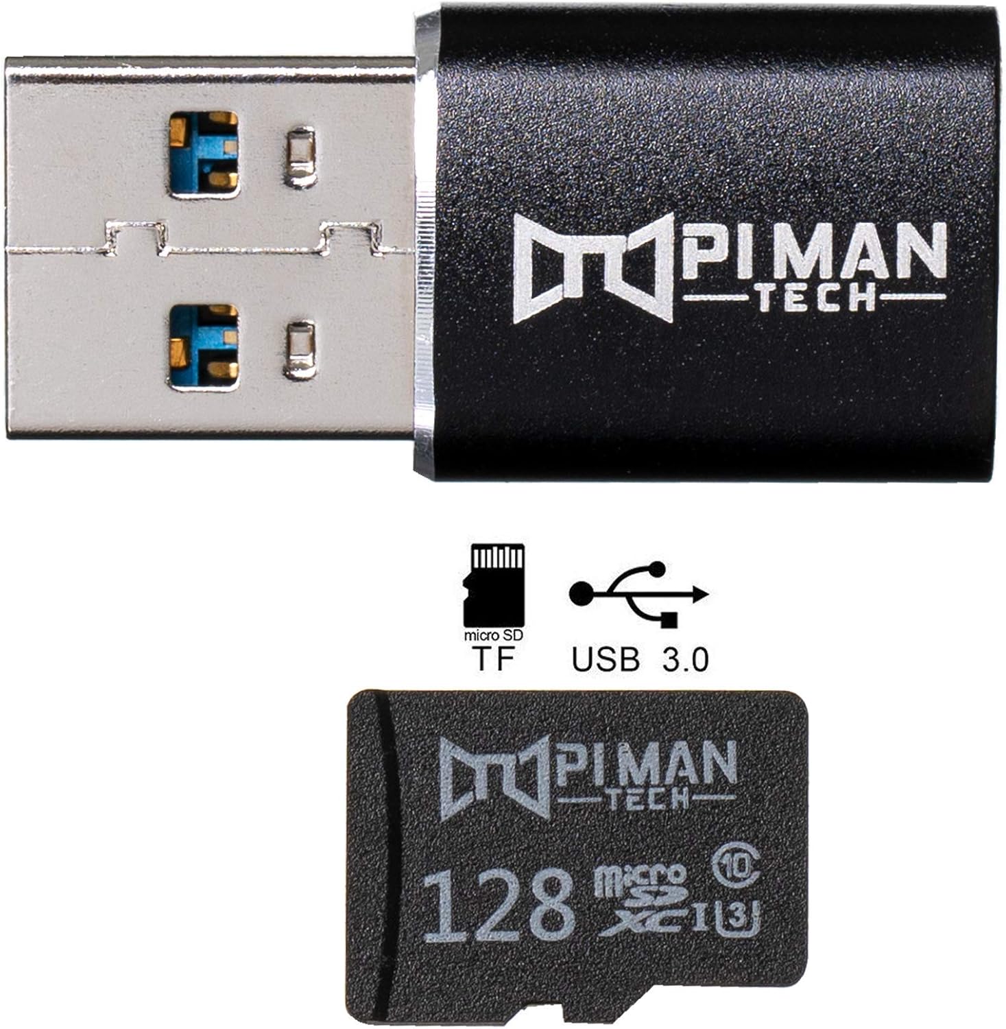 128 GB MicroSD Card and USB 3.0 Adapter Y2498