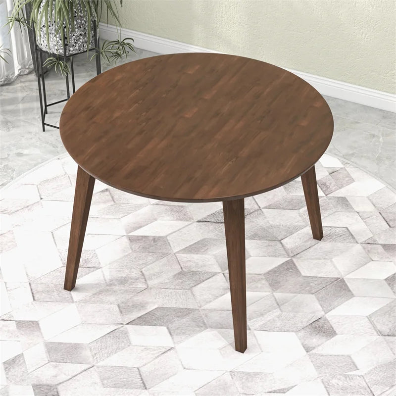 Walnut Round Solid Wood Dining Table M67800