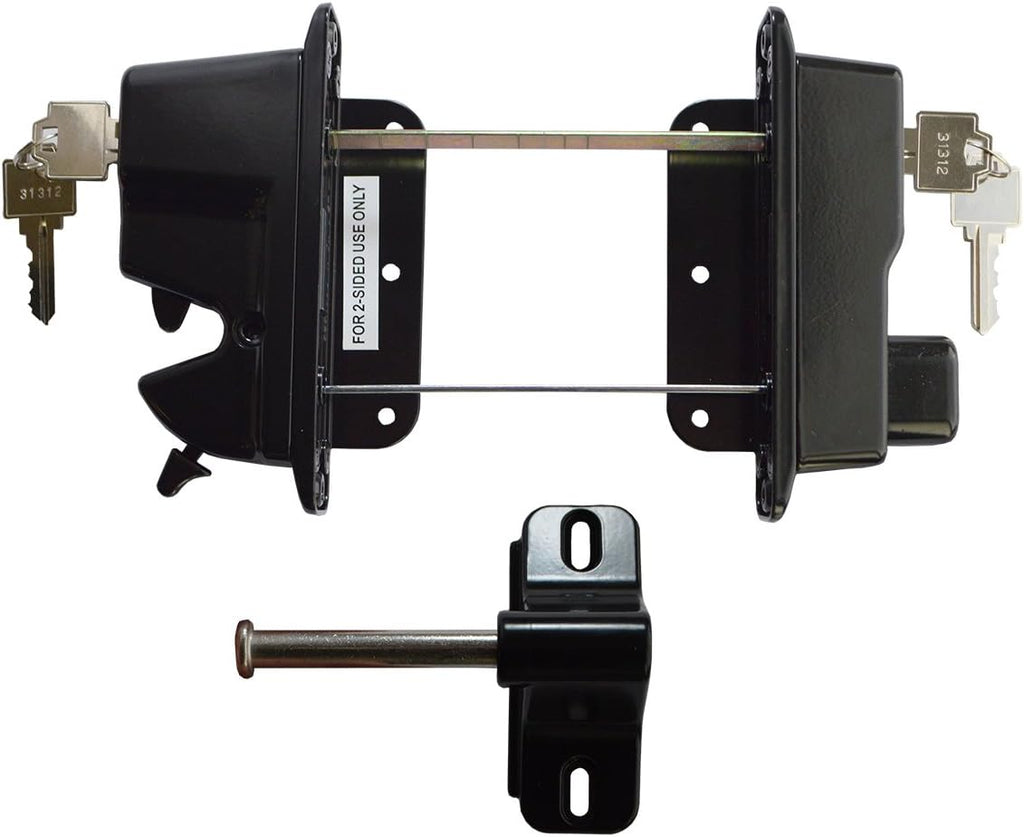 Black Zinc Diecast Metal Key Lockable Latch O416145