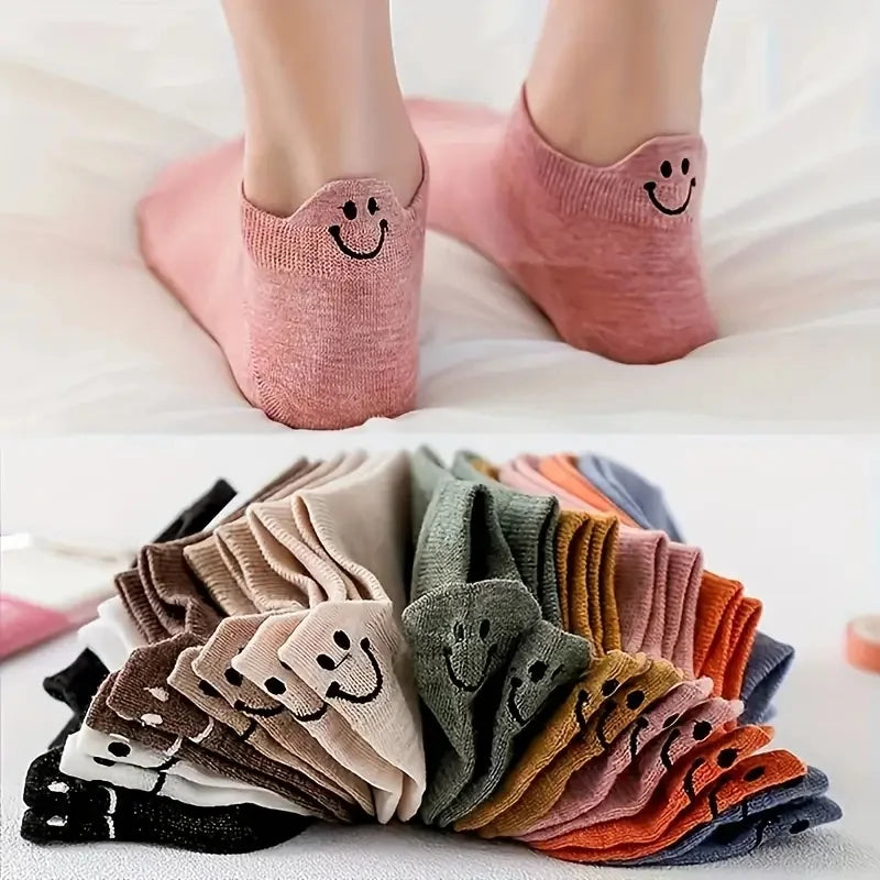 10 Pairs Cotton Low Top Socks T7824