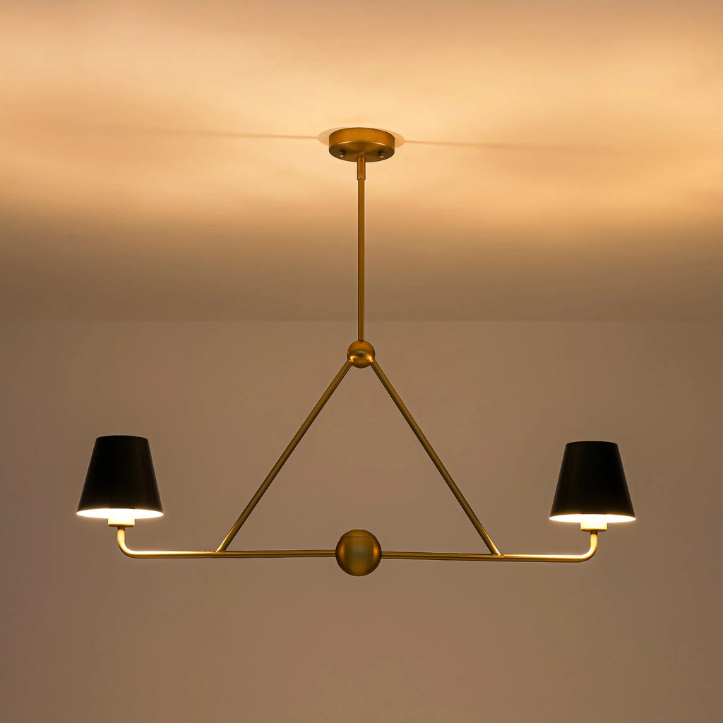 2-Light Linear Kitchen Island Pendant T438
