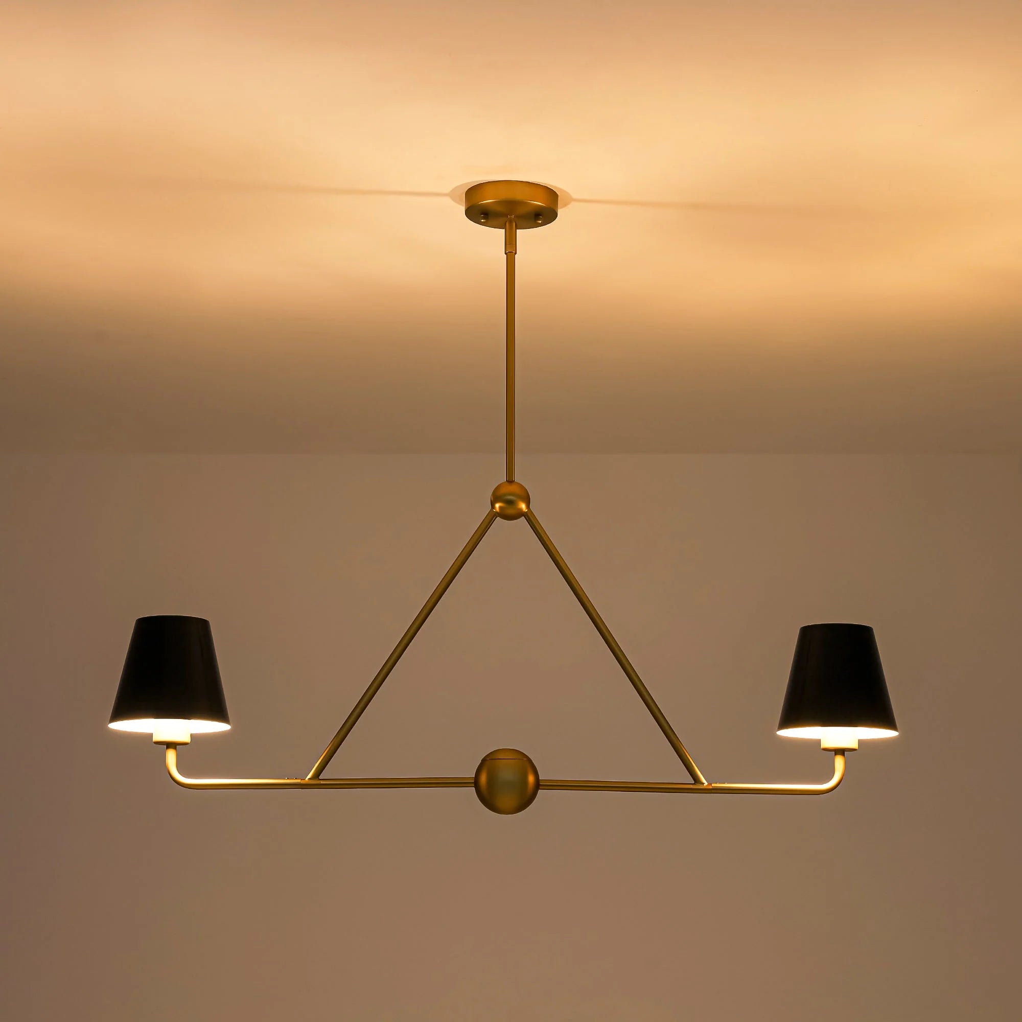 2-Light Linear Kitchen Island Pendant T438