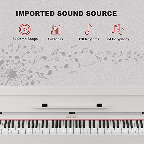 Black Full Size Weighted Key Digital Piano with Bench N252