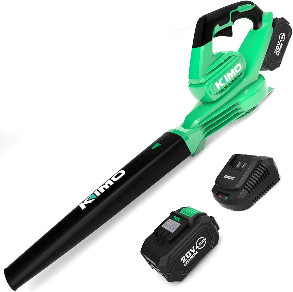 20V 200 CFM 170 MPH Cordless Electric Leaf Blower with Battery & Charger S4206