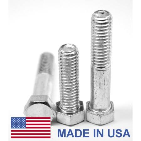 7/16 inch-20 x 4 1/2 inch Fine Thread Grade 5 Hex Cap Screw Medium Carbon Steel Zinc Plated Pk 175 N437338
