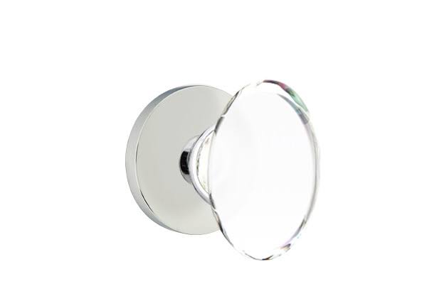 Polished Chrome Privacy Set with Knob D910