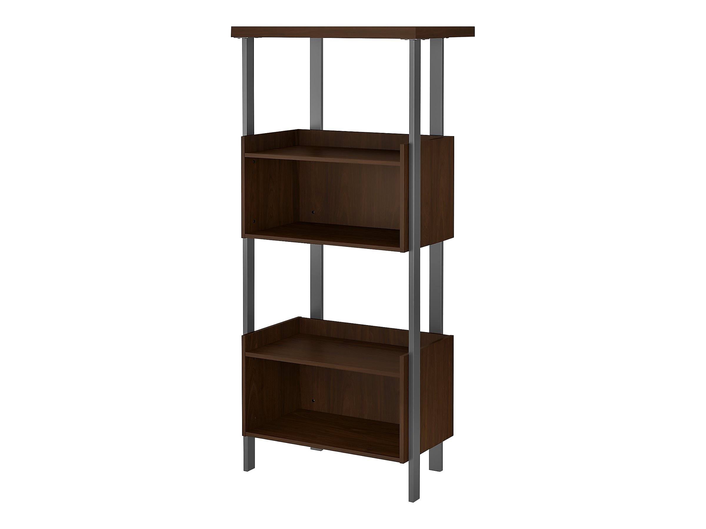 4 Shelf Bookcase in Modern Walnut K24788