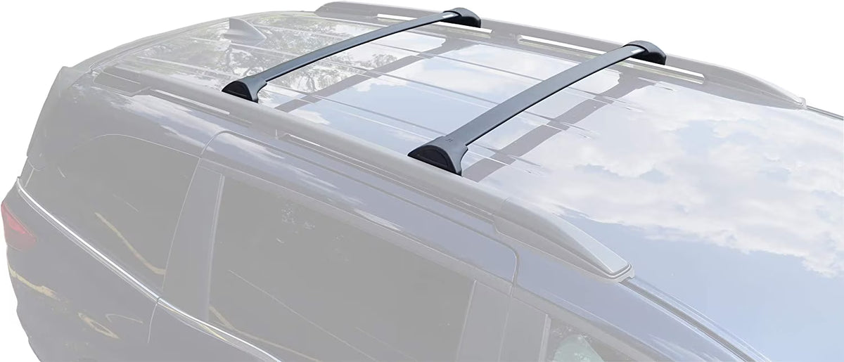 Black Aluminum Roof Rack Crossbars Set of 2pcs V182
