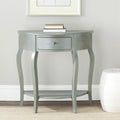 French Grey Demilune Console Table J75528