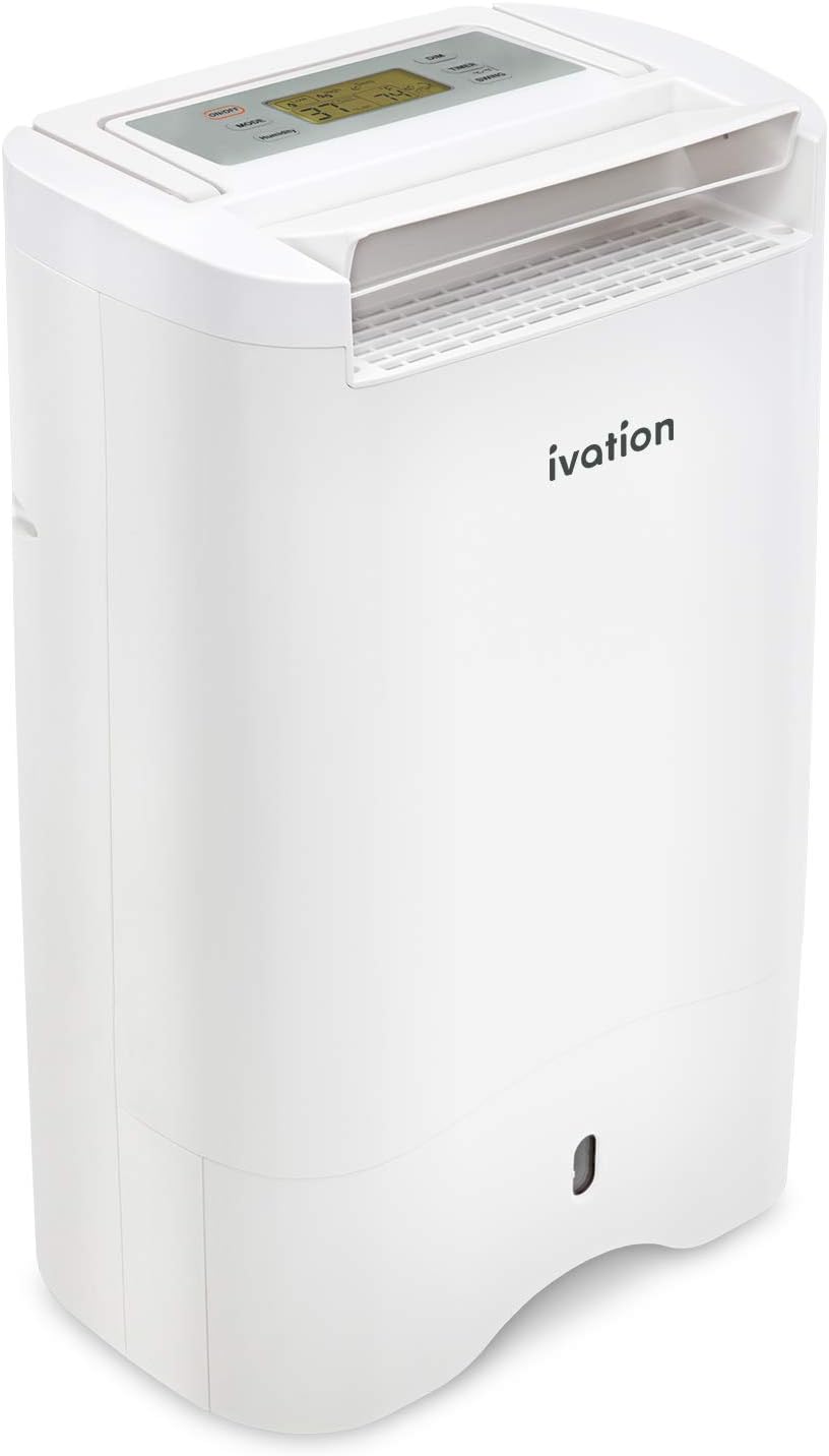 19 Pint Compact Desiccant Dehumidifier with Continuous Drain Hose N8445