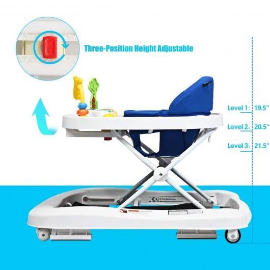 Navy 3 in 1 Foldable Baby Walker S363