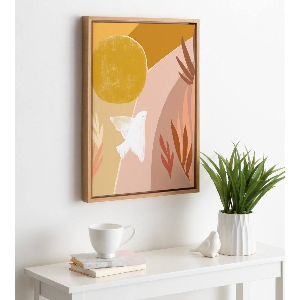 Natural Framed Canvas 18x24 H974