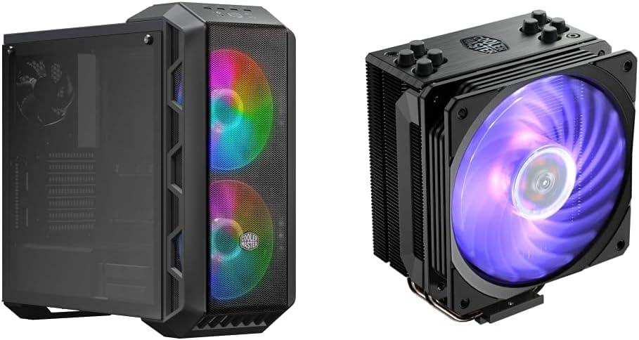 Tempered Glass Side Panel Carrying Handle RGB Fans CPU Air Cooler F643