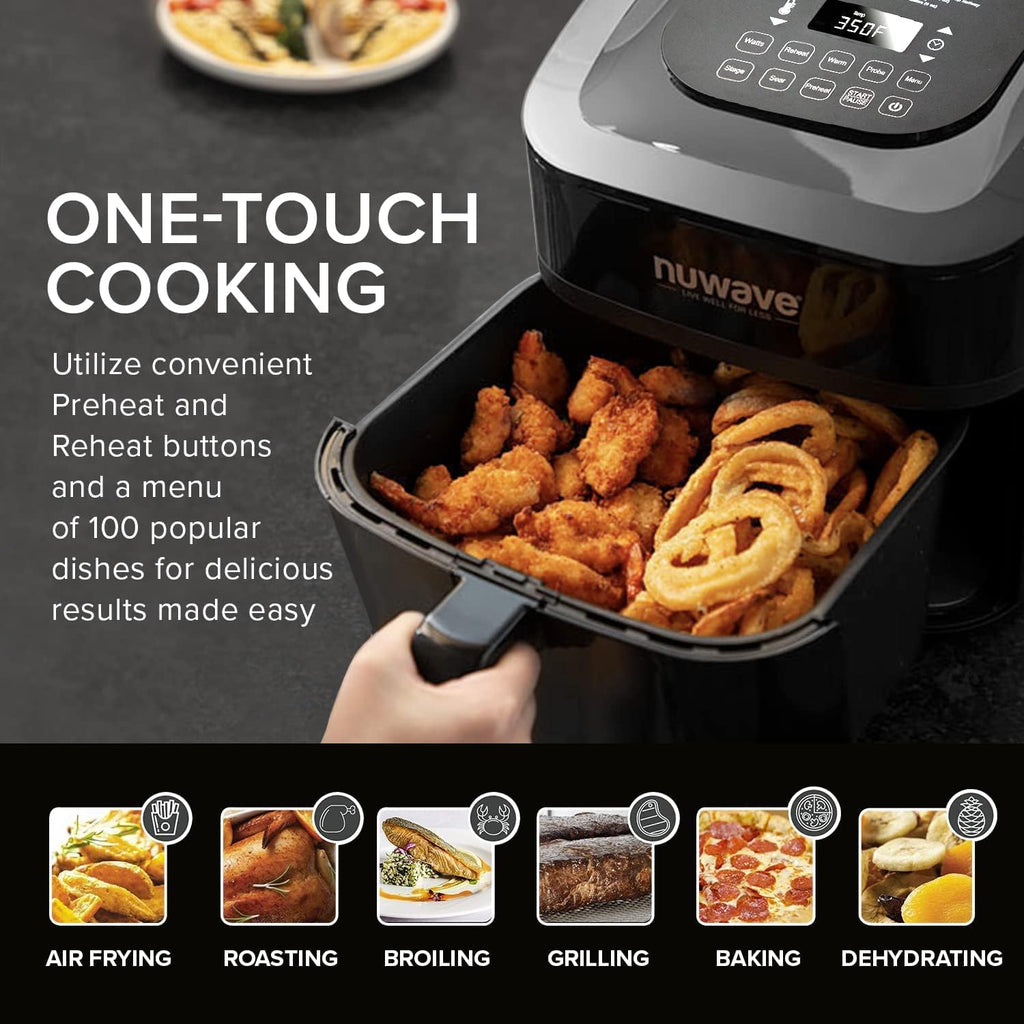 6-in-1 Air Fryer Oven Combo, 8-Qt X-Large Size, 100 Pre-Programmed Presets O632