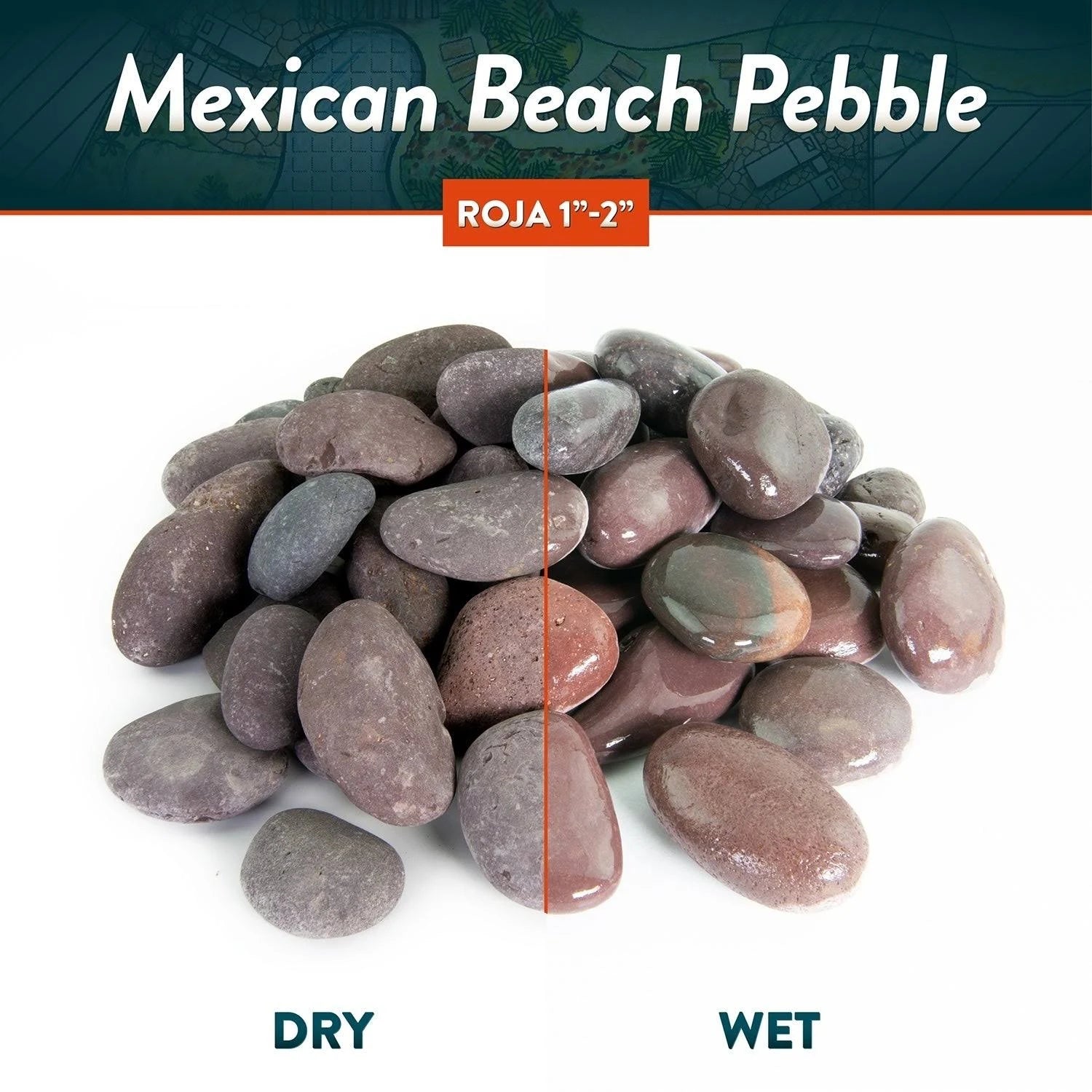 40 lbs Smooth Round Stones U557